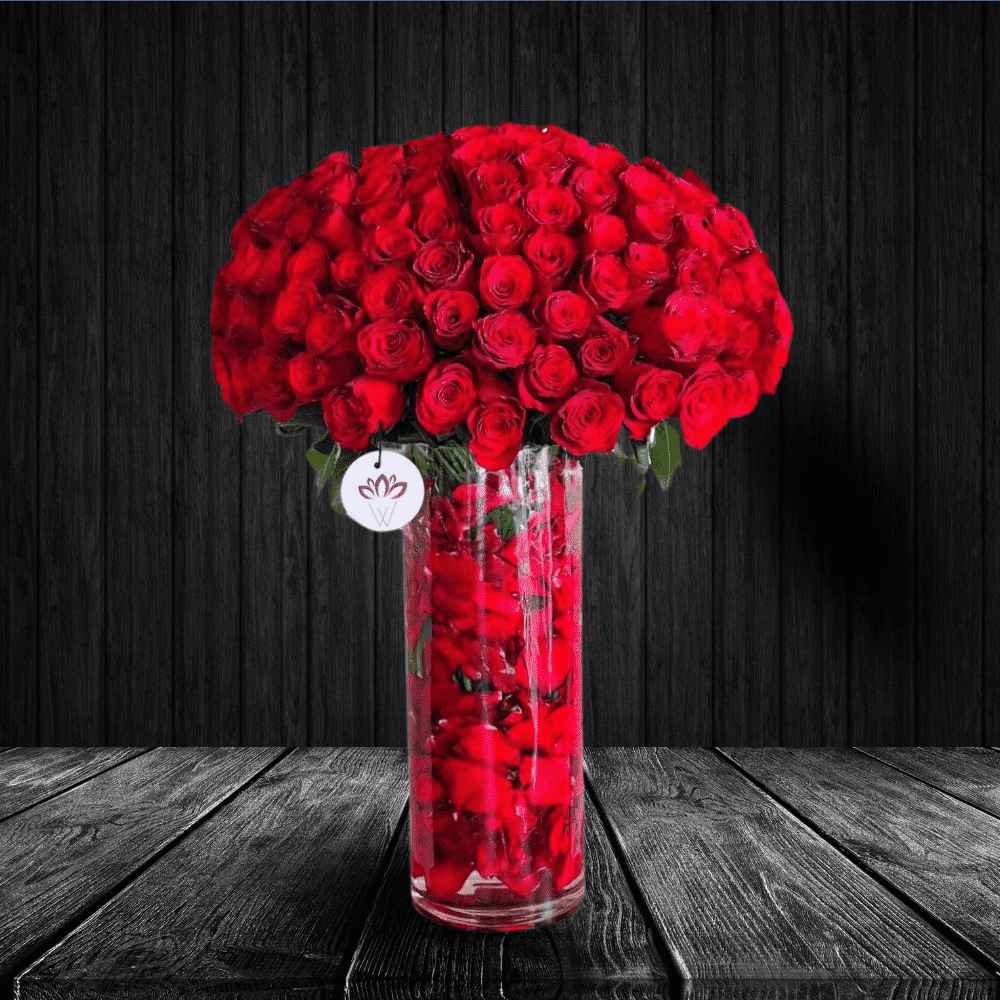Heartbeats & Hugs - 150 Red Rose